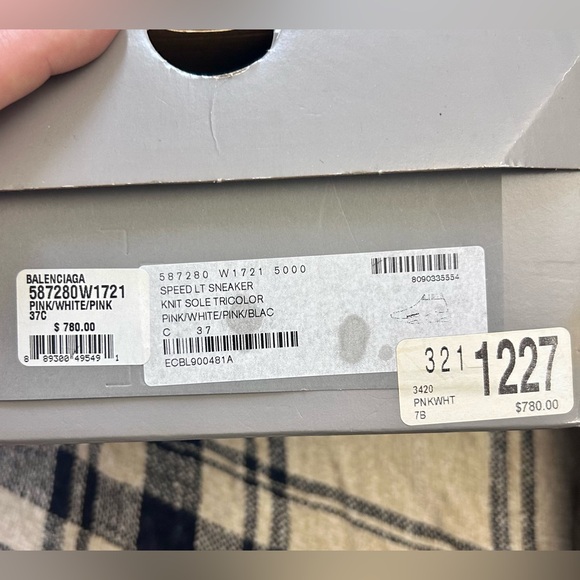 Balenciaga Womens Speed Knit Sneakers “BARBIE” Pink/White - Excellent Condition - Picture 11 of 13